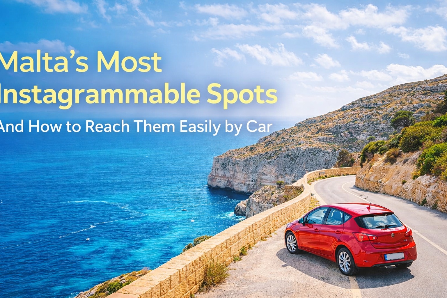 Malta’s Most Instagrammable Spots — And How to Reach Them Easily by Car